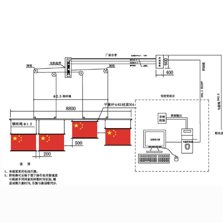 自动颁奖升旗系统 河北沧州名图体育器材制造有(图1)